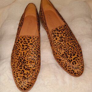 MADEWELL-Frances Loafer Mini Leopard Calf Hair-Size 7